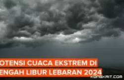 Ilustrasi cuaca buruk. (Foto: YouTube Kompascom Reporter on Location)