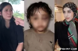 Penganiayaan anak selebgram Aghnia Punjabi. (Foto: Tribun)