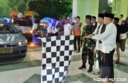 Sambut Idul Fitri 1445 H, Pawai Takbiran Berlangsung Meriah Meski Kota Padang Diguyur Hujan