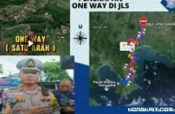 Satlantas Polres Tulungagung Terapkan Sistem One Way di JLS