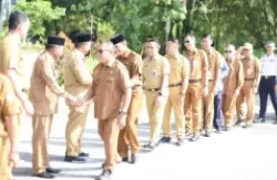 Suhatri Bur Pimpin Apel Perdana Pemkab Padang Pariaman Pasca Hari Raya Idul Fitri 1445 H