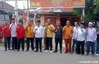 Calon Wali Kota Tebingtinggi Iman Irdian Saragih Serahkan Berkas Pendaftaran ke Partai Hanura