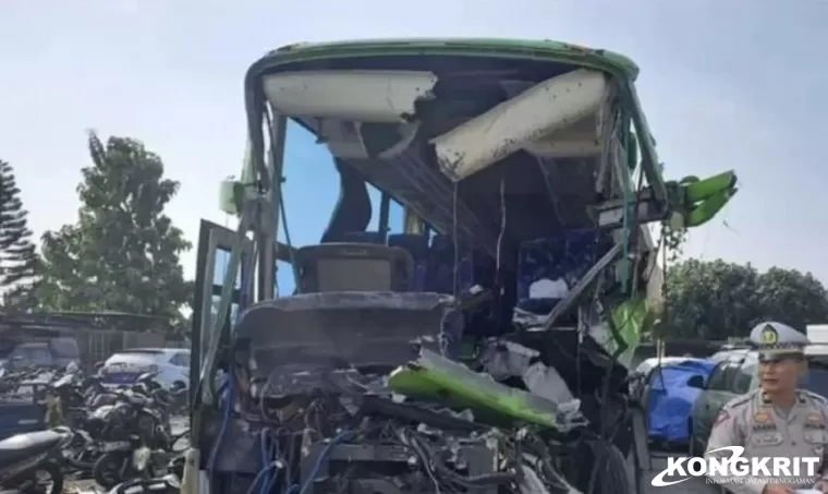 Kecelakaan Bus Studi Tour SMP PGRI 1 Wonosari, Dua Orang Meninggal Dunia (Foto: Dok.Istimewa)