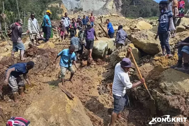 Lebih dari 2000 Orang Tertimbun Longsor di Papua Nugini: Pemerintah Minta Bantuan Internasional. (Foto : Dok. Istimewa)