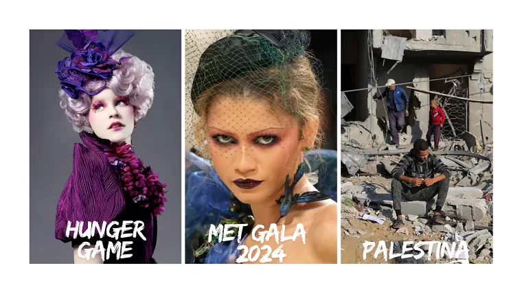 Met Gala 2024, Wajah Asli The Hunger Game di Dunia Nyata. (Foto ; Dok. Kongkrit.com)