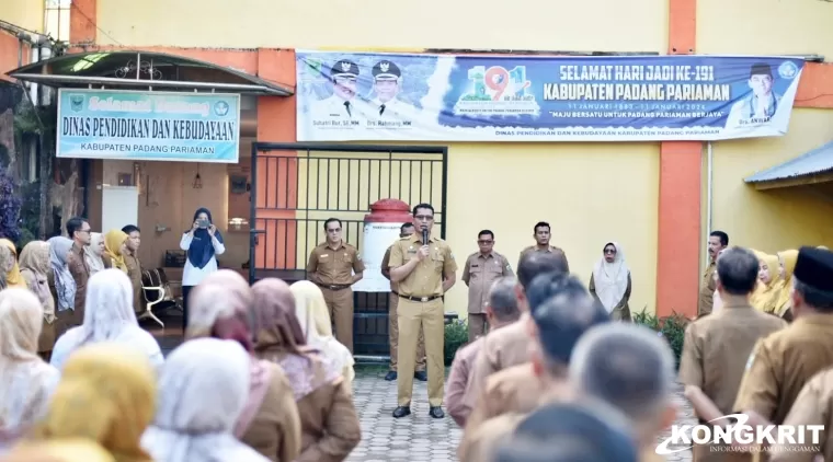 Rudy Repenaldi Rilis Pimpin Apel di Disdikbud Padang Pariaman, Tingkatkan Pengawasan Peserta Didik