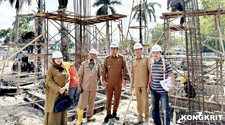 Wakil Wali Kota Solok Tinjau Pembangunan Gedung Perpustakaan Daerah di Terminal Bareh Solok