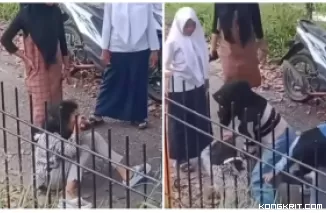 Aksi Bullying di Nagari Saniangbaka Hebohkan Media Sosial, Netizen Tuntut Keadilan. (Foto : Kongkrit.com)