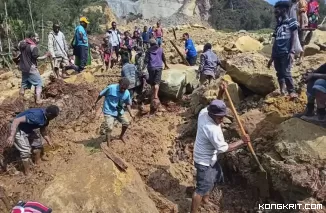 Lebih dari 2000 Orang Tertimbun Longsor di Papua Nugini: Pemerintah Minta Bantuan Internasional. (Foto : Dok. Istimewa)