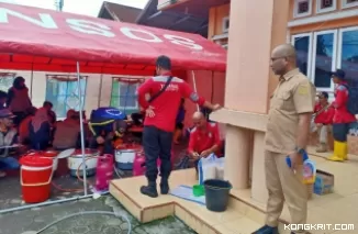 Pemerintah Kabupaten Solok Dirikan Dapur Umum di Lokasi Banjir Lahar Dingin Gunung Marapi