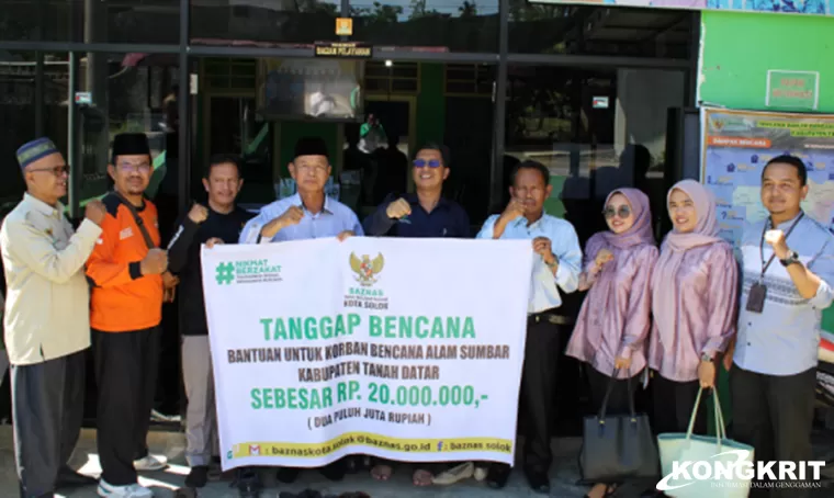 Baznas Kota Solok Salurkan Bantuan untuk Korban Bencana Alam di Tanah Datar