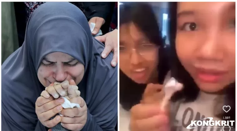 Netizen Sebar Nomor 5 Orang Remaja yang Tertawakan Pembantaian di Palestina, Ini Darah Anak Palestina. (Foto : Dok. Istimewa)