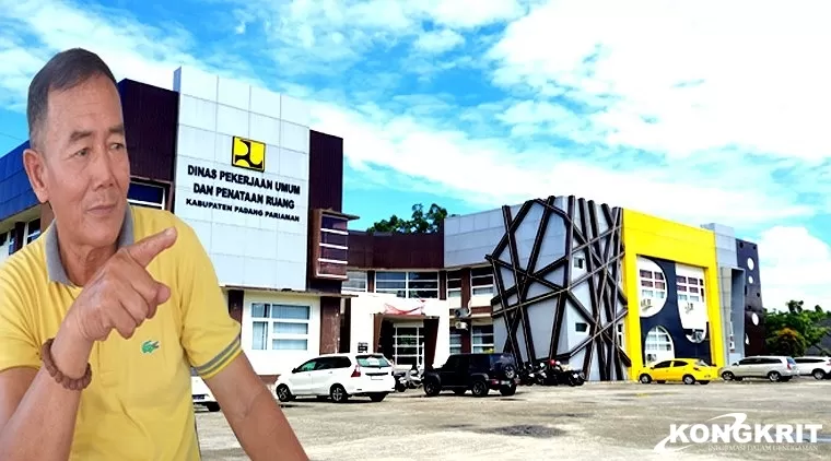 Kantor Dinas PUPR Padang Pariaman (Insert: Ketua DPC Ormas Projo Padang Pariaman, Maswir Koto)