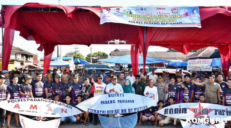 Peringati HUT Bhayangkara ke-78, Bupati Padang Pariaman Resmikan Festival Lomba Layang-layang
