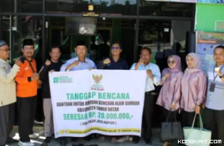 Baznas Kota Solok Salurkan Bantuan untuk Korban Bencana Alam di Tanah Datar