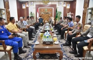 Kapolres Padang Pariaman Temui Bupati, Minta Dukungan Sukseskan Hari Bhayangkara ke-78