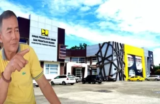 Kantor Dinas PUPR Padang Pariaman (Insert: Ketua DPC Ormas Projo Padang Pariaman, Maswir Koto)
