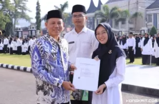 Raut Ceria dan Bahagia Terlihat Saat Bupati Sabar AS melantik Ribuan PPPK di Kabupaten Pasaman.