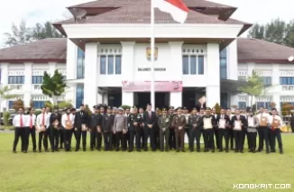 Pj Wako Pariaman Beri Apresiasi Polres Pariaman saat Peringatan HUT Bhayangkara ke-78 di Balaikota