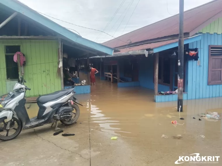 Banjir Menggenangi Beberapa Wilayah di Kota Berau, Beberapa Rumah Terendam