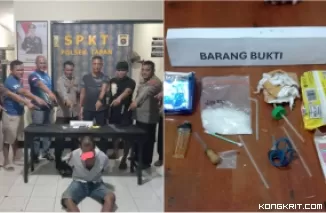 Polsek BAB Tapan Selatan Berhasil Ringkus Pelaku Penyalahgunaan Narkoba Jenis Sabu