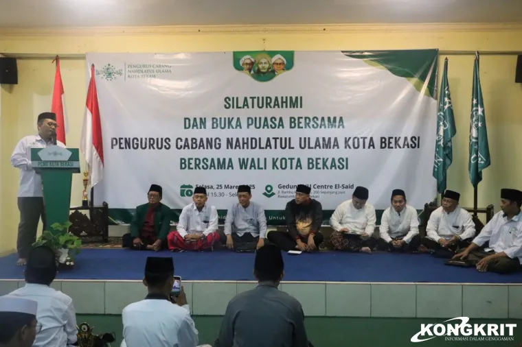 Wako Bekasi Hadiri Buka Puasa Bersama PCNU Kota Bekasi di Gedung NU Center El-Said