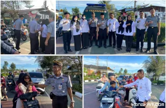 Keluarga Besar Lapas Lubuk Basung Bagikan Takjil Gratis untuk Pengendara Motor