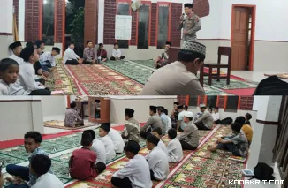 Polsek Pancung Soal Gelar Sholat Subuh Berjamaah dan Imbau Warga Waspada Keamanan selama Ramadan