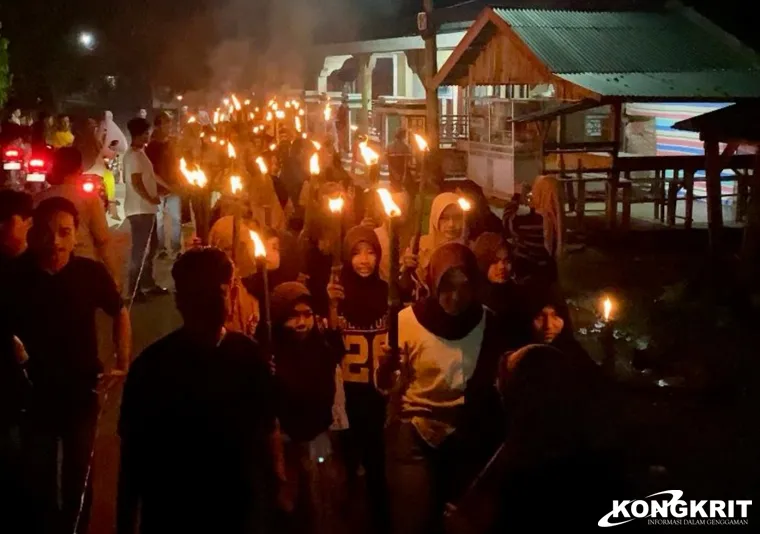 APPI Semarakkan Malam Takbiran dengan Takbir Keliling dan Pawai Obor di Nagari Amping Parak Timur