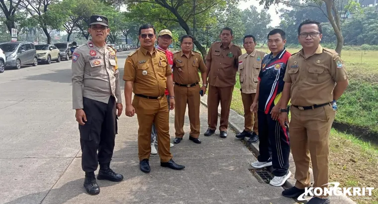 Bhabinkamtibmas Bantargebang Amankan Penyerahan Tanah PT Vida kepada PDAM Kota Bekasi