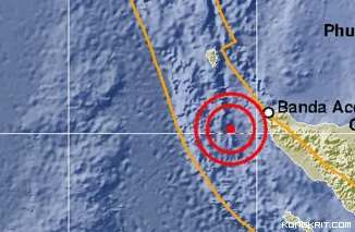 Aceh Diguncang Gempa Magnitudo 6,2