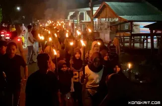 APPI Semarakkan Malam Takbiran dengan Takbir Keliling dan Pawai Obor di Nagari Amping Parak Timur