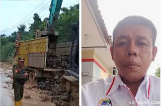 Berhasil Renovasi Jalan Lintas Mangun Jaya--Macang Sakti, Ketua IWOI Muba Ungkap Apresiasi Kades Keban 1