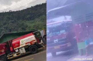 Diduga Menyelewengkan BBM, Sopir PT Elnusa Tertangkap "Kencing di Jalan" Area Sungaigambir Sako Tapan