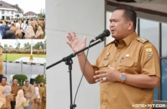 Hari Pertama Kerja Usai Lebaran, Pemko Pariaman Gelar Apel Gabungan ASN