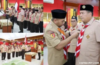 Ketua Kwarda Sumbar Lantik Pengurus Mabicab dan Kwarcab Pramuka Kota Pariaman Masa Bakti 2025--2030