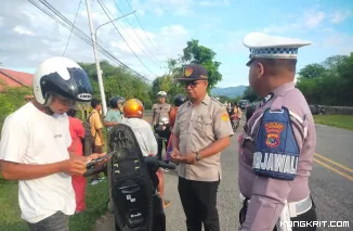 Polres Nagekeo Gelar Operasi Gabungan Tertib Lalu Lintas dan Pajak Kendaraan