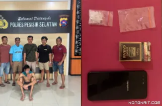 Polres Pesisir Selatan Tangkap Pelaku Penyalahgunaan Narkoba Jenis Sabu di Rawang Painan