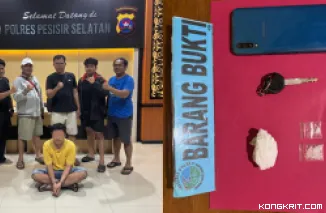 Polres Pessel Tangkap Pengedar Sabu di Karang Sago, Dua Paket Barang Bukti Diamankan