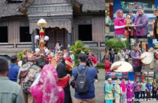 Tabuik Pariaman Semarakkan HUT ke-50 TMII di Anjungan Sumatera Barat