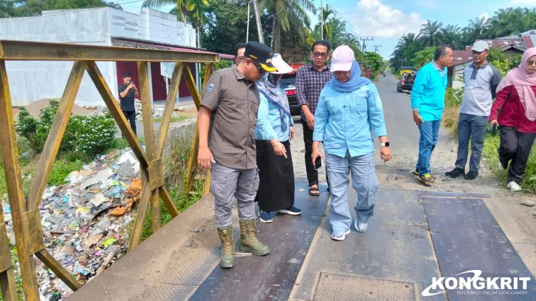 Wakil Bupati Pesisir Selatan Tinjau Jembatan dan Jalan Rusak Akibat Banjir di Kecamatan Selaut
