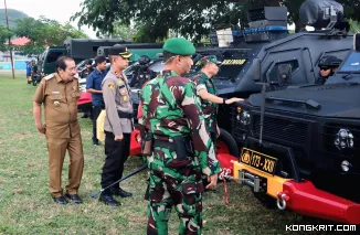 Apel Gelar Pasukan Digelar Jelang Kunjungan Kerja Wapres Gibran di Kabupaten Nagekeo