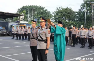 Kapolres Metro Bekasi Kota Pimpin Sertijab Wakapolres, AKBP Bayu Gantikan Kombes Dhany Aryanda