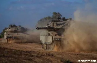 Pejuang Palestina Berhasil Ledakkan Tank Israel dengan Bom Rakitan dari Sisa Limbah di Al-Tuffah