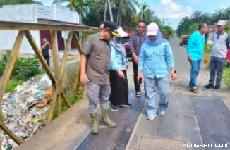 Wakil Bupati Pesisir Selatan Tinjau Jembatan dan Jalan Rusak Akibat Banjir di Kecamatan Selaut