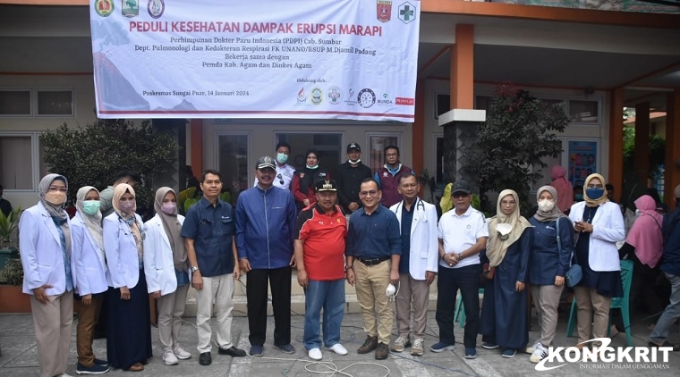 Antisipasi Dampak Erupsi, Pemeriksaan Kesehatan Paru Gratis di Agam