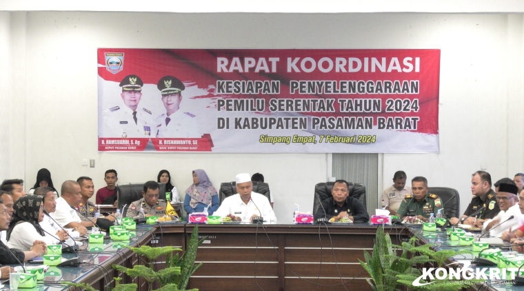 Bupati Pasaman Barat Gelar Rapat Koordinasi Terkait Kesiapan Pemilu Serentak