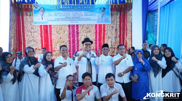 Bupati Solok, Capt. H. Epyardi Asda, beserta rombongan, melakukan kunjungan kerja Senin, 17 Januari 2024 di Nagari Koto Hilalang.