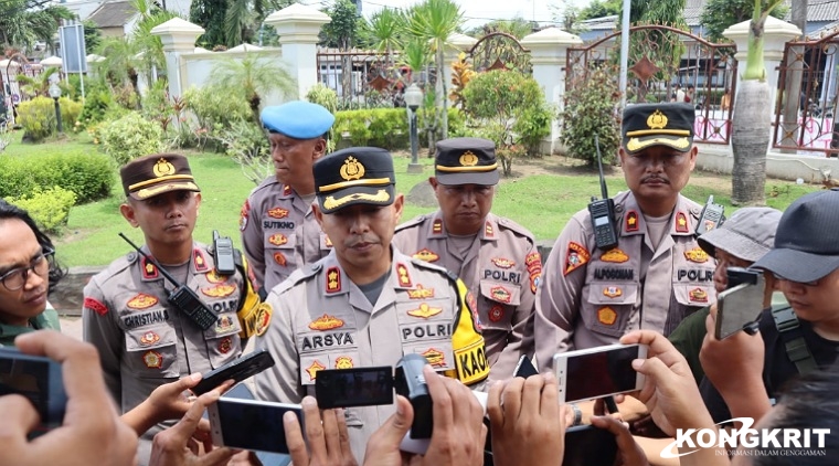 Kapolres Tulungagung Pimpin Pengamanan Jalannya Sidang Pra Peradilan di Pengadilan Negeri