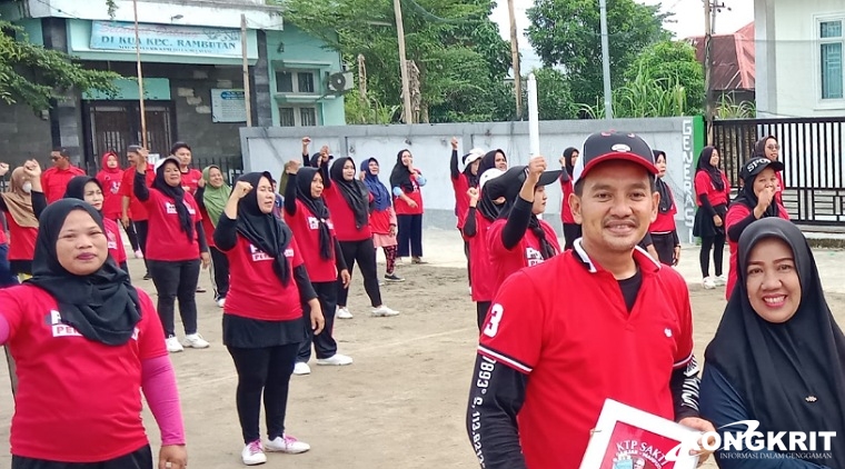 Ketua DPC PDIP Kota Tebingtinggi Hadiri Kampanye Calon Presiden 2024 dan Senam Sicita di Seluruh Kecamatan